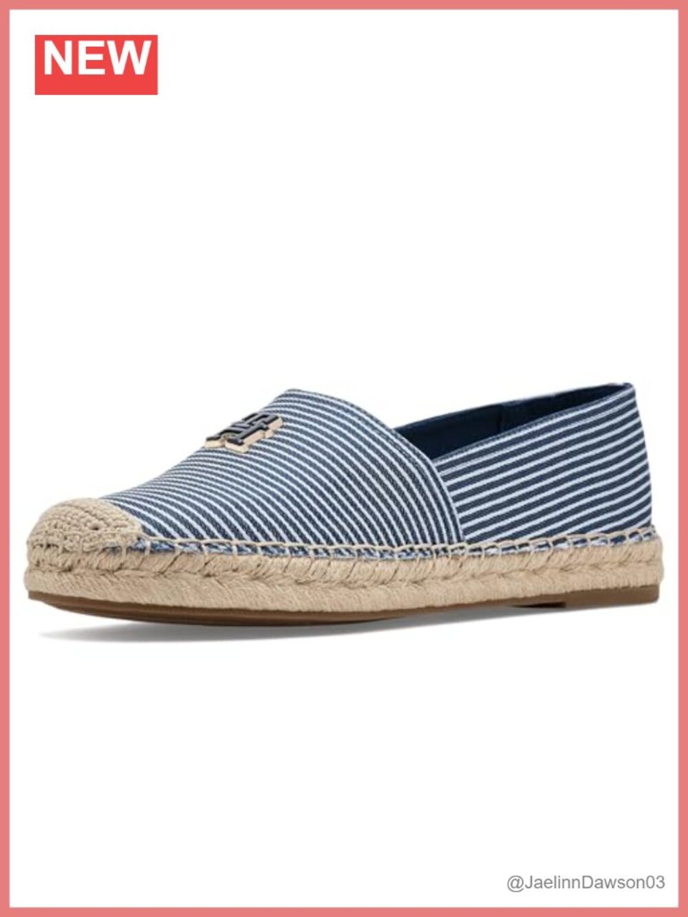 Slip-On Espadrille Flats with PU Upper and Synthetic Rubber Outsole